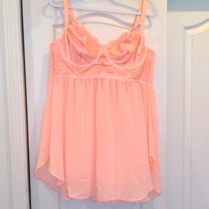 NWT Torrid Blush Babydoll and Cheeky Panty